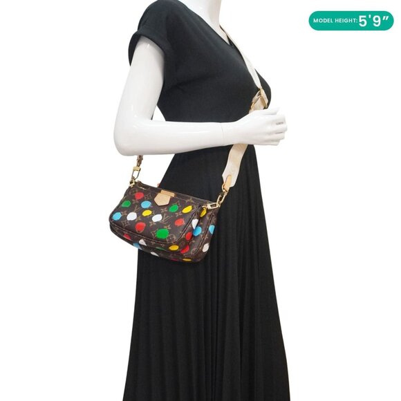Louis Vuitton  LV×YK Multi Pochette Accessories Monogram Dot Canvas Shoulder Bag - Picture 2 of 16